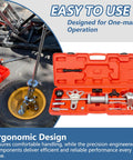 Nine-Way Slide Hammer Puller Set With Two-Jaw And Three-Jaw Options For Front-Wheel Bearings And Rear-Axle Hub Removal