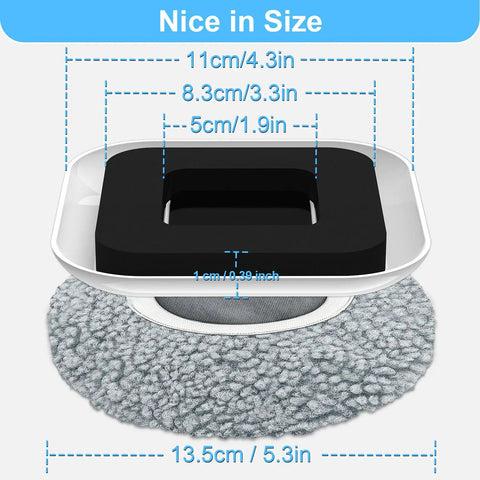 Heavy Duty Furniture Movers And Sliders for Carpet and Hardwood Floors featuring reusable plush sock pads measuring 13.5cm.