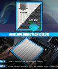 Cabin Air Filter Replacement CF10285 With HEPA and Activated Carbon airflow direction check and installation demonstration.