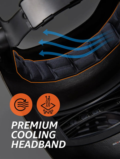 Auto Darkening Welding Helmet With Flip Up Lens, ultra-lightweight comfort fit headband showing air flow design, cooling effect