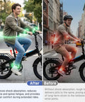 Suspension Seatpost For Lectric XP Series Bikes 31.8mm Shock Absorber Saddle Pole With Smooth Ride impact relief comparison photo