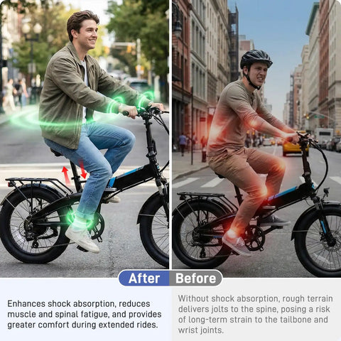 Suspension Seatpost For Lectric XP Series Bikes 31.8mm Shock Absorber Saddle Pole With Smooth Ride impact relief comparison photo
