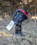 Little Buddy Portable Radiant Propane Heater With 3800 BTU Output on Fuel Keg, outdoor setting