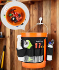 Bucket Tool Organizer For 3.5 To 5 Gallon Buckets, Waterproof Exterior Caddy With Mesh Pocket holding tools