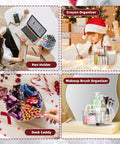 Pen holder, crayon organizer, desk caddy, and makeup brush organizer displayed in different settings for versatile use.