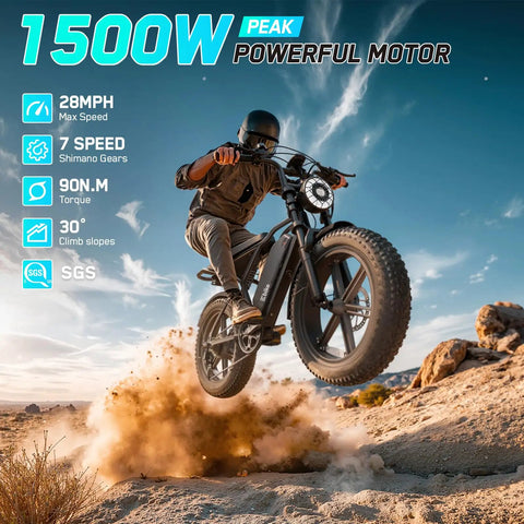 Dope Adult Electric Bicycle Built Around A Sturdy 48V 15Ah Removable Battery And Snappy 750W Motor delivering raw speed off-road.
