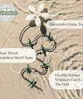 Shower Drain Hair Catcher Disposable Hair Trap For Easy Installation In Shower Drain Cover Prevents Clogs White Flower 2 Pack