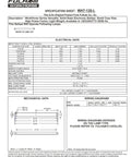 Specification sheet for Workhorse 7 Versatile Fluorescent Ballast 120V Instant Start For F96T12HO And F36T12HO Lamps