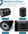 Pack Of 2 Transmission Filters Hydraulic Oil Filters 063-1050-00 Fits Bad Boy ZT CZT And Other Popular Brands