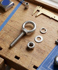 Stainless Steel Shoulder Eye Bolts Heavy Duty Multipurpose Hardware For Hanging Lights Wire Ropes Mesh Fences And Decorative Projects Industrial Grade Fasteners For Power Shipbuilding Petrochemical Mining And Automotive Uses M10 eye bolt with nut and washers