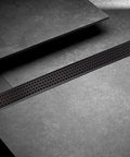 36 Inch Linear Shower Drain Venetian Bronze With Removable Quadrato Grate, Stainless Steel Shower Floor Drain For Modern Bathrooms