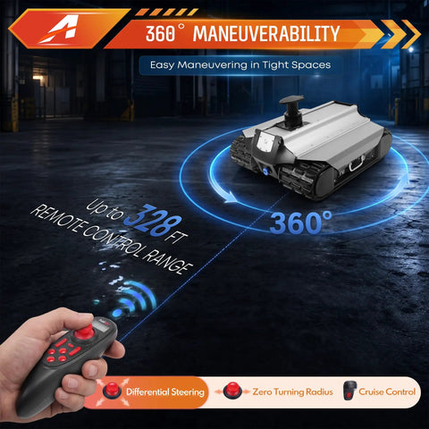 Heavy Duty Electric Trailer Mover With Wireless Remote Control 5500 Lbs Max Towing Capacity motorized dolly with remote control features