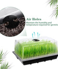 Six Pack Seed Starter Tray Kit With Humidity Domes showing air holes for germination