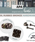 Privacy Door Knobs For Bedroom And Bathroom Ball Style Oil Rubbed Bronze With Keyless Turn Thumb Lock Interior Round Handles
