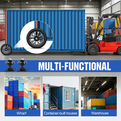 Heavy Duty Shipping Container Wheels 8X6.5 Lug Kit Featuring Rock Solid Steel Construction Built Like A Tank for container moving.
