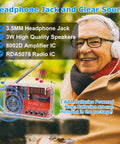 Man using FM Radio Soldering Practice Kit With LED Display And Auto Station Search, Portable Hands On Solder Project.