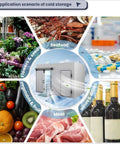 Built Tough Off Grid Modular Cold Room And Walk In Freezer System Featuring Solar Powered Blast Chiller For Commercial Food Storage, showcasing various applications.