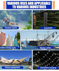 Various uses of Stainless Steel Cable 5/16 Inch 25 Foot With Loops 7x19 Strand Beefy Heavy Duty Wire Rope Kit for industries