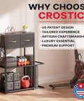 Versatile Sturdy Adjustable 4 Tier Home Gym Storage Rack Featuring Strong Steel Frame And Soft Drawer Top For Organizing Dumbbells and gear.