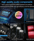 Beast 300W Per Channel Class D Stereo Amplifier with TPA3255 Chip and components such as NE5532P op amp and capacitors visible