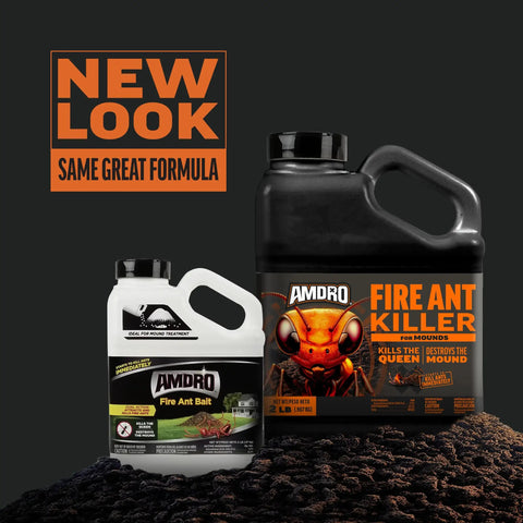 Fire Ant Killer Bait Granules 2 Lbs containers with new look for mounds and yards control
