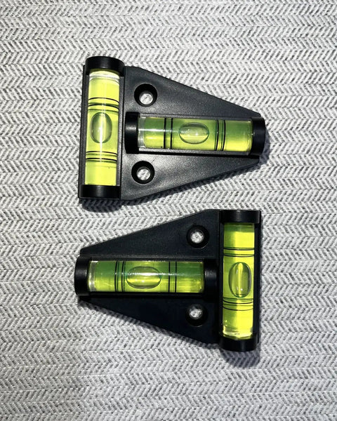 4 Pack Magnetic T Type RV Levelers With Bubble Level For Campers Travel Trailers And Motorhomes, Magnetic Base, view from above