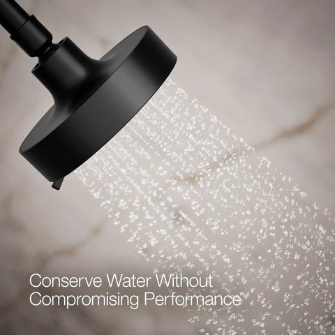 Purist Three Function Showerhead With Handheld 1.75 GPM Matte Black Featuring Full Coverage Spray Pulsating Massage And Silk Spray