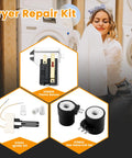 Gas Dryer Repair Kit With Igniter, Gas Valve Coil And Flame Sensor, Replacement Parts 279311 279834 338906 image with components
