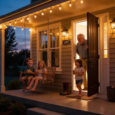 Outdoor String Lights 25ft G40 LED Patio Lights With 13 Bulbs Waterproof Shatterproof Dimmable Connectable Hanging Globe