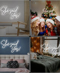 She Said Yes Neon Sign Led Light For Weddings And Parties White 60cm Bride Glow Sign Custom Neon Sign For Bedroom Or Party Room Decor Romantic Vibe Wedding Reception Accent