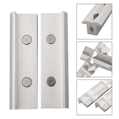 V Type Vise Jaws For CNC Milling Aluminum Alloy Fixture With Magnetic Workholding 4 Inch Or 8 Inch Options Hard Jaw Set
