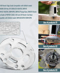 Rock Solid Router Edge Guide For Knockout Precision Cuts On DeWalt Fixed Base Compact Tools And Porter Cable Sub Bases With Zero Friction Tracking For Weekend Warriors And Pros, clear anodized router base.