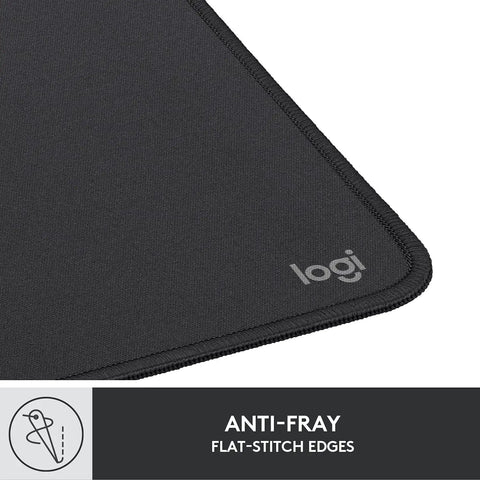 Studio Series Mouse Pad With Anti Slip Rubber Base, Spill Resistant Surface, Easy Gliding, Durable Materials, Portable Desk Mat In Graphite