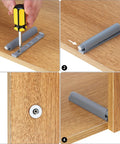 Installation steps for Push To Open Door Opener Latch With Screws 20 Pack Soft Close Cabinet Damper Hardware.