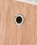 Bee Smoker Bellows For Beehive Replacement Plywood Box With PVC Leather Clip Included 19x12 Cm close-up of vent hole