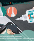 Demonstrating use of Premium Treadmill Belt Lubricant 7oz 200ml Silicone Lube For Smooth Belt Motion No Mess Easy Apply Tubes