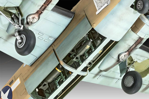 B 24D Liberator 1 To 48 Scale Unbuilt Plastic Model Kit With Detailed Cockpit And Interior Authentic Decal Set Aqua Color Unpainted