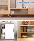 Metal Sliding Door Track Set For One Quarter Inch Thick Panels Ideal For Glass Cabinet Doors And Windows, 36 Inch Long By 0.79 Inch Wide, Silver Finish, Rustproof Aluminum Construction, Smooth Quiet Operation And Easy Installation, shown installed in a modern cabinet setting with various decorations and shelves.