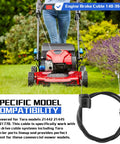 Engine Brake Cable Replacement 140-3948 For Toro 21770 21442 21445 Mowers OEM Direct Replacement Fits Exact Toro OEM Specs Easy Install And Durable Performance.