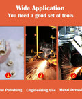 Badass Heavy Duty 2Hp Bench Belt Sander Providing Variable Speed Tuning For Sheet Metal Prep And Knife Crafts With Three Different Abrasive Strips Plus Curved Polishing Wheels 220V shown in metal polishing and engineering applications.