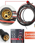 Front view of INTSUPERMAI 110V portable line boring and welding bore welder with European connector and long cables