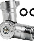 Beefy Brass Hose Swivel Connector With 360 Rotation Three Quarter Inch Garden Hose Adapter Rust-Proof Water Fitting For RV Faucets And Sprayers, brass fitting with two washers