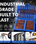 Premium 50 Pc Security Screwdriver Bit Set With S2 Steel Torx Hex Phillips Tamper Proof Bits, Magnetic Precision Driver Kit For Heavy Duty Repair Projects That Slays The Strip Game And Lasts Forever. 50-piece S2 steel bit set in blue case