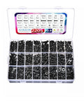 2205 Piece Metric Screws Set M2 M3 M4 M5 Assortment Kit With Hex Socket Button Head Bolts Nuts And Washers Black Zinc Plated 