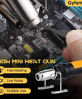Heat Gun 700W Mini Hot Air Rework Tool With LED Display, 10 Temperature Settings shown on circuit board