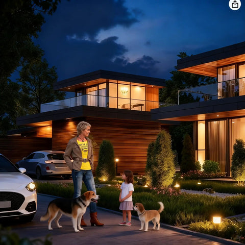 Smoother Than Butter Dimming MR16 LED Bulbs 12V And 36V Low Voltage GU5.3 Base 3000K Warm White 12 Pack illuminating a modern home.