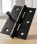 12 Pack Black 2.5 Inch Door Hinges With Screws For Doors Cabinets Furniture And DIY Projects Mini Metal Butt Hinges Heavy Duty Hardware Set