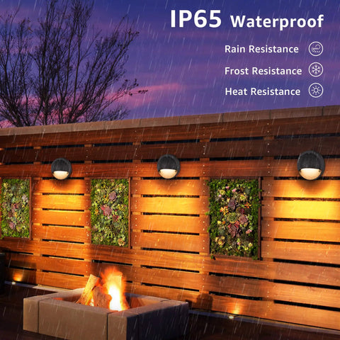 8 Pack Low Voltage Deck Lights With Fastlock2 Wire Connectors 5W 3000K LED Landscape Step Lights For Outdoor Deck Fence Post Patio Garden 12-24V AC DC ETL Listed Aluminum Eyebrow Cover Frosted Lens