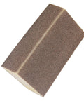Coarse 80-Grit Sanding Sponge 2.5x5x1 Inch showing angled view with flexible sides for contours and flat surfaces.