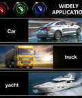 Widely used 16mm Raised Speaker Horn Momentary Push Button Switch With 12V Blue LED Light for cars, trucks, and yachts